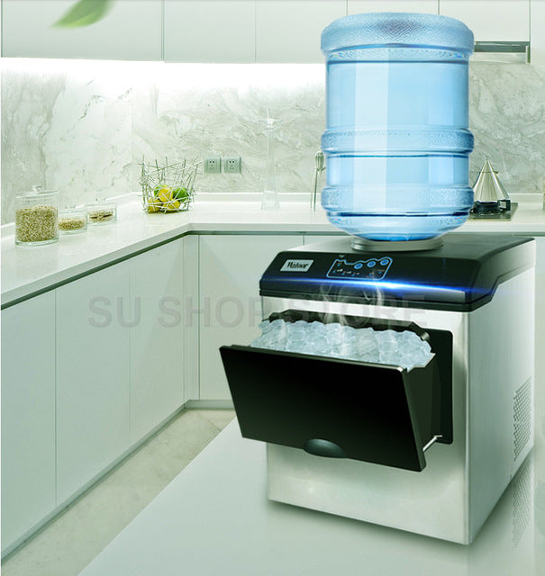 ice making machine electric commercial or homeuse countertop Automatic bullet ice maker, ice cube making machine, 220V HZB-25/BF